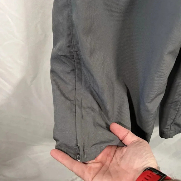 Under Armour Track Pants Men's Large Grey Pull On Drawstring Mesh Lined Pockets - Picture 6 of 13